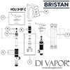 Bristan Hourglass 3 Hole Bath Filler Spares